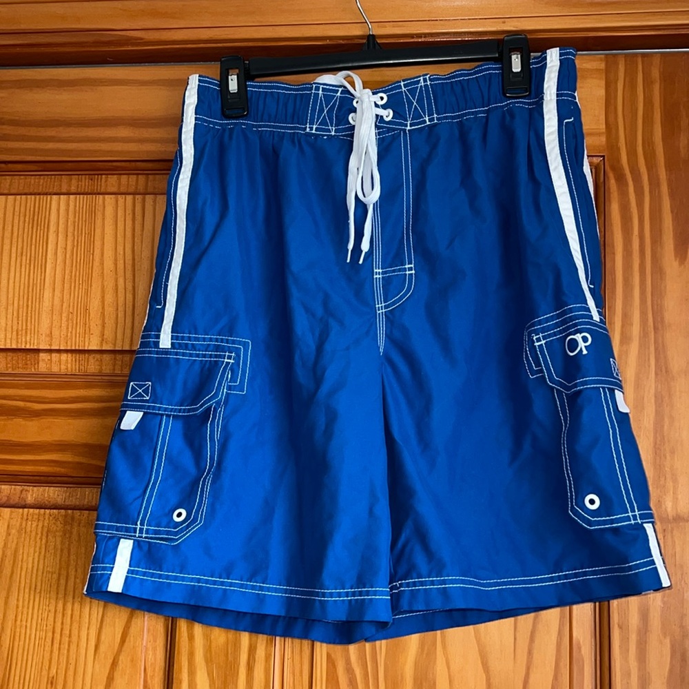 OP Men’s M Swim Trunks Lined Blue